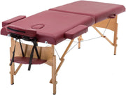 COOLBABY KYBJ-304 Portable Fitness Massage Table Professional Adjustable Folding Bed With 3 Sections Wooden Frame Ergonomic Headrest With Carrying Bag - CoolBabyMass